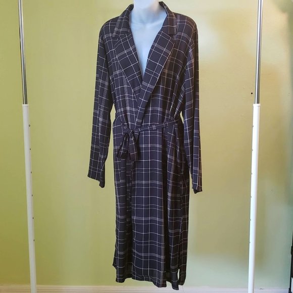 Forever 21 Jackets & Blazers - Forever 21 Plus Plaid Blazer Duster Kimono